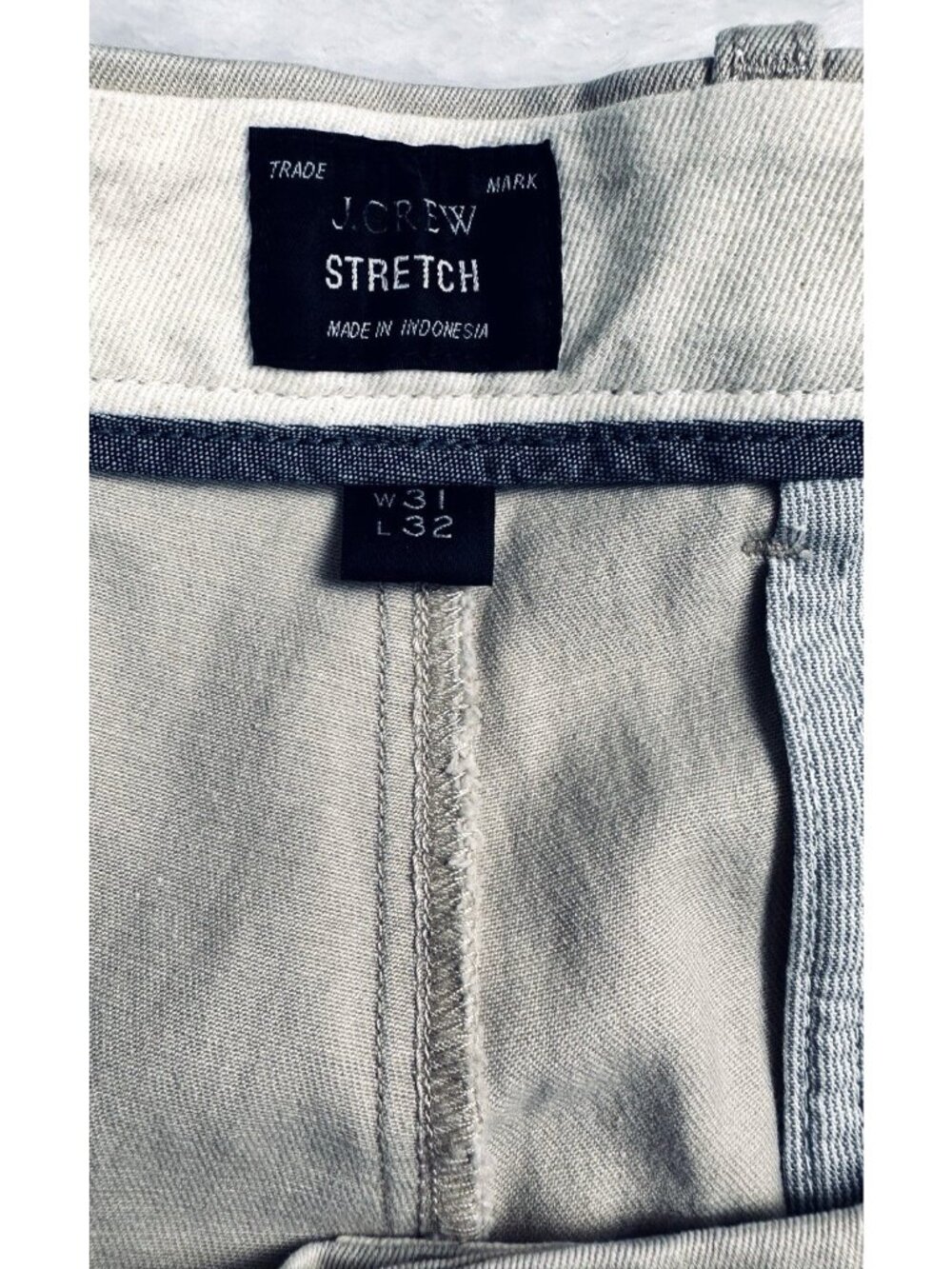 J.Crew Mens 484 Slim-fit Stretch Chino Weathered Pant Flat Front 31x32 NWT AR885 - Picture 5 of 15